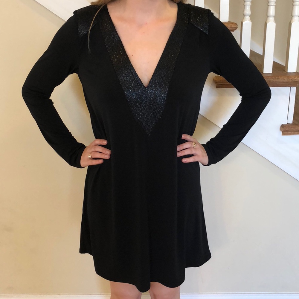 BCBGeneration Black long sleeve dress - Picture 1 of 4